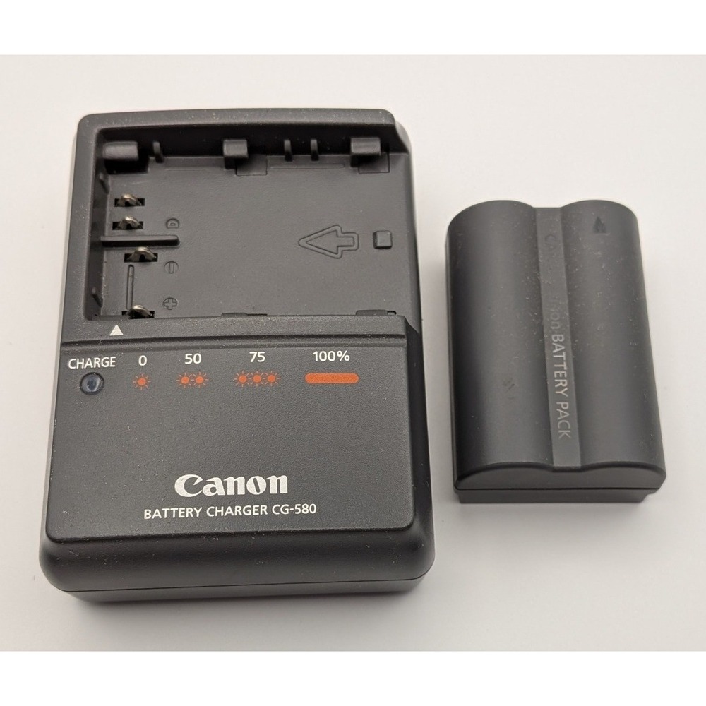 Canon Battery Charger CG-580 BP-511A Battery Pack Black Good Untested Accessory